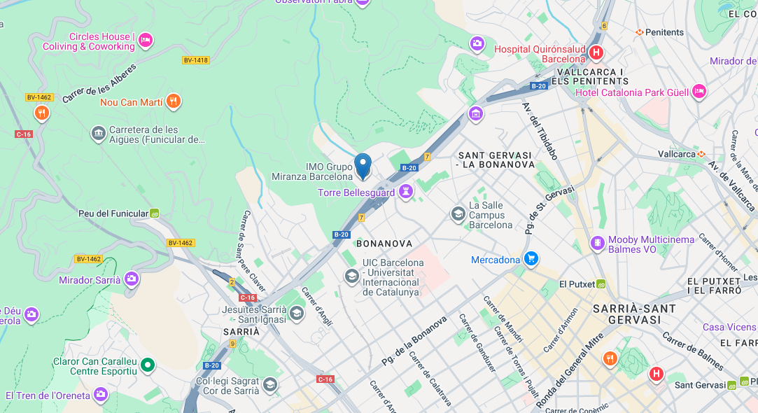 IMO Miranza Group Barcelona Map