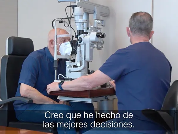 Testimonio con cataratas operado con lentes intraoculares - Clínica Miranza